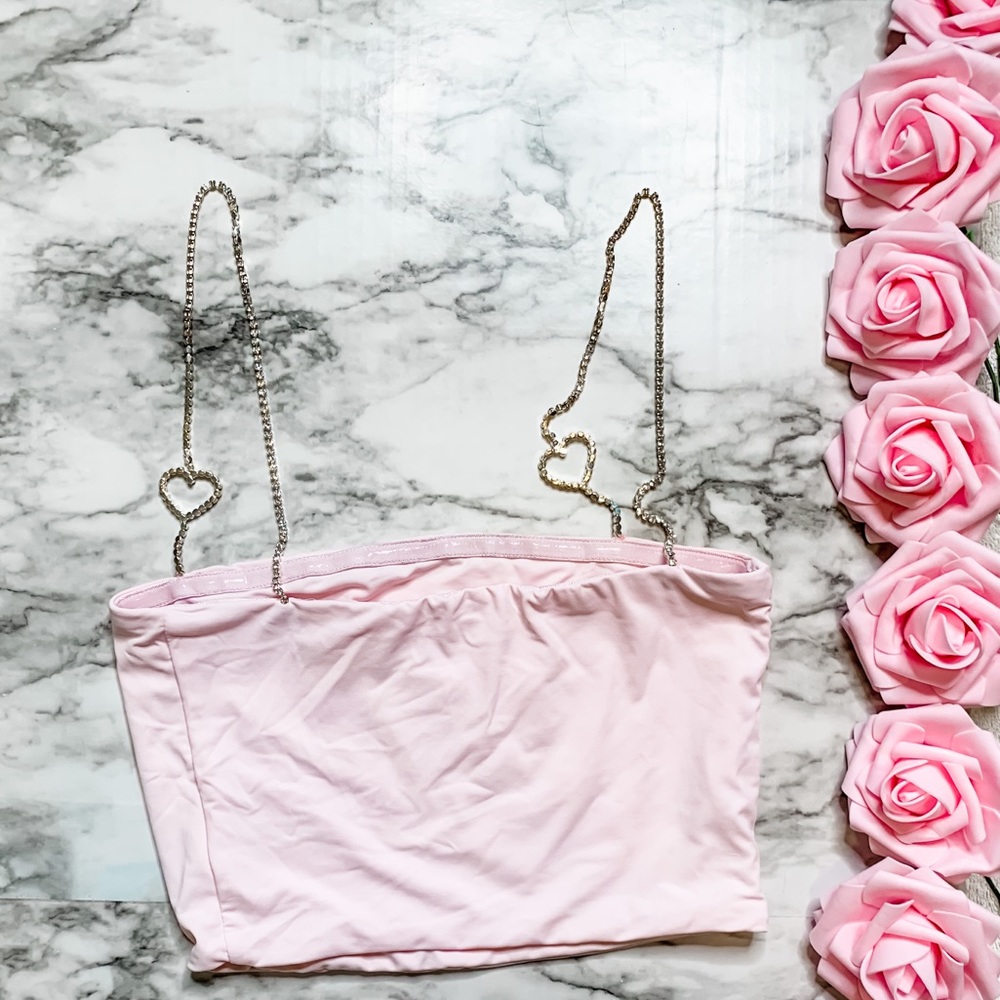 Meshki Heart Chain Strap Crop Top 💘 - Picture 7 of 15